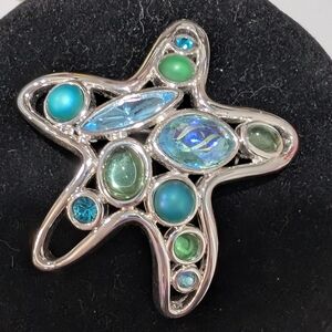 Vtg Monet Starfish Brooch Pin
